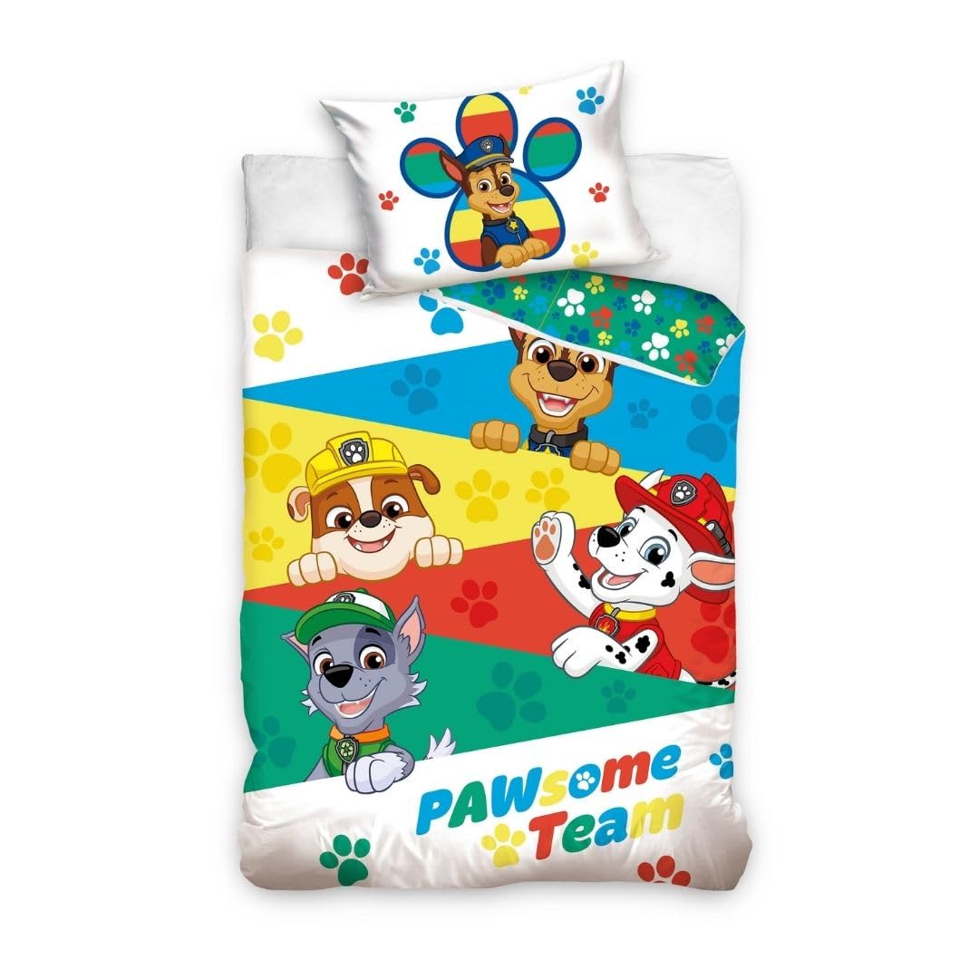 My sweety pop Bettwäsche – 2-teilig – für Kinder – Baby-Bettbezug – wendbar – 100 x 135 cm – Kissenb