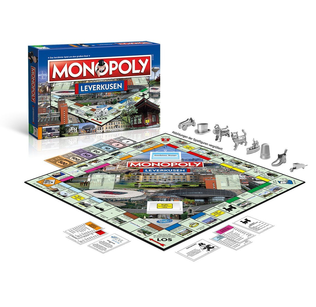 Winning Moves - Monopoly Leverkusen - Stadt Edition - Das Weltberühmte Spiel Um Grundbesitz Und Immo