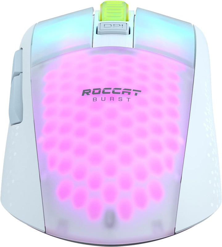 Roccat Burst Pro Air - leichte, symmetrische, kabellose, optische RGB-Gaming-Maus mit Optical Owl-Ey