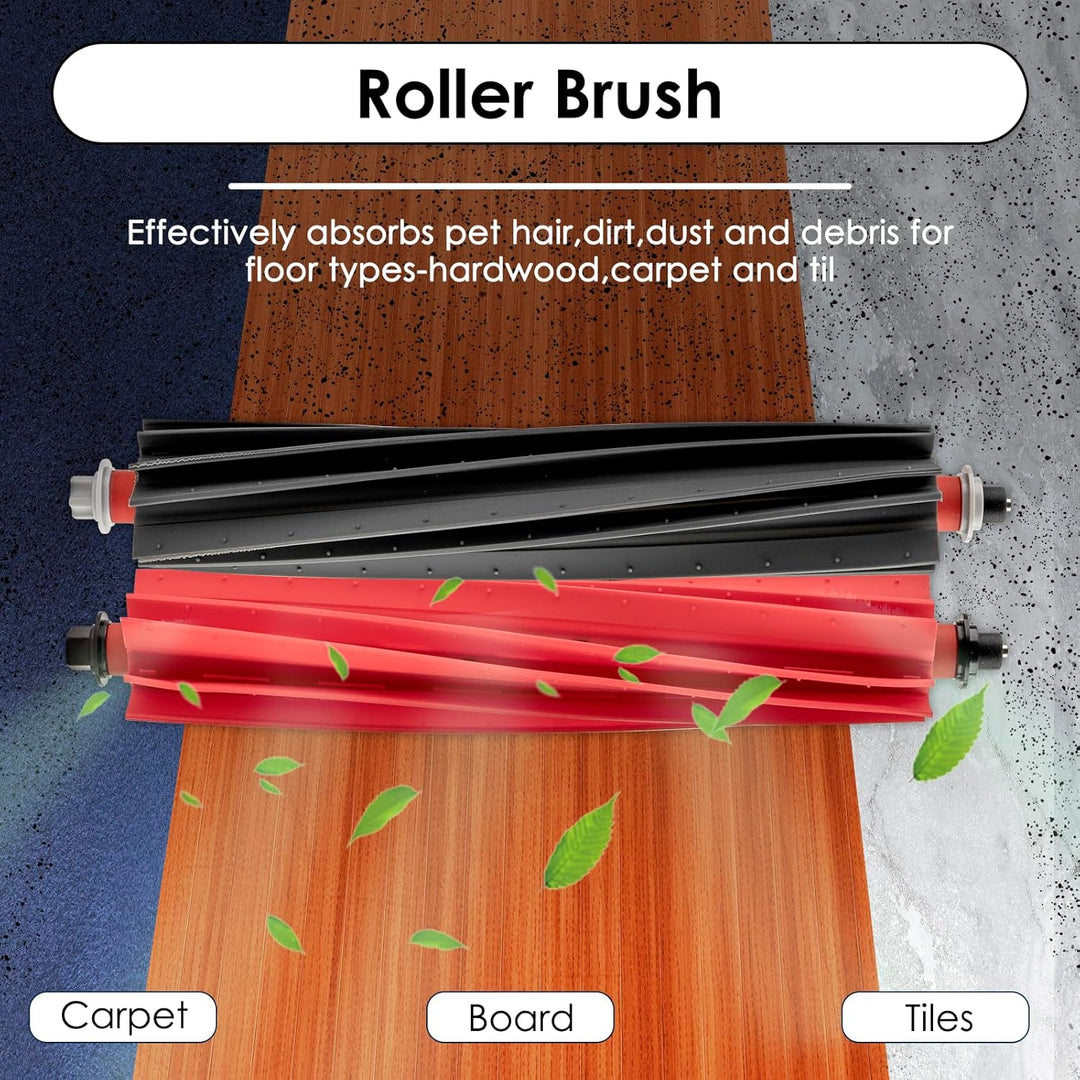 Qrevo Master Ersatzteile kompatibel mit Roborock Qrevo Master/Qrevo Slim Saugroboter, 2 Rollenbürste