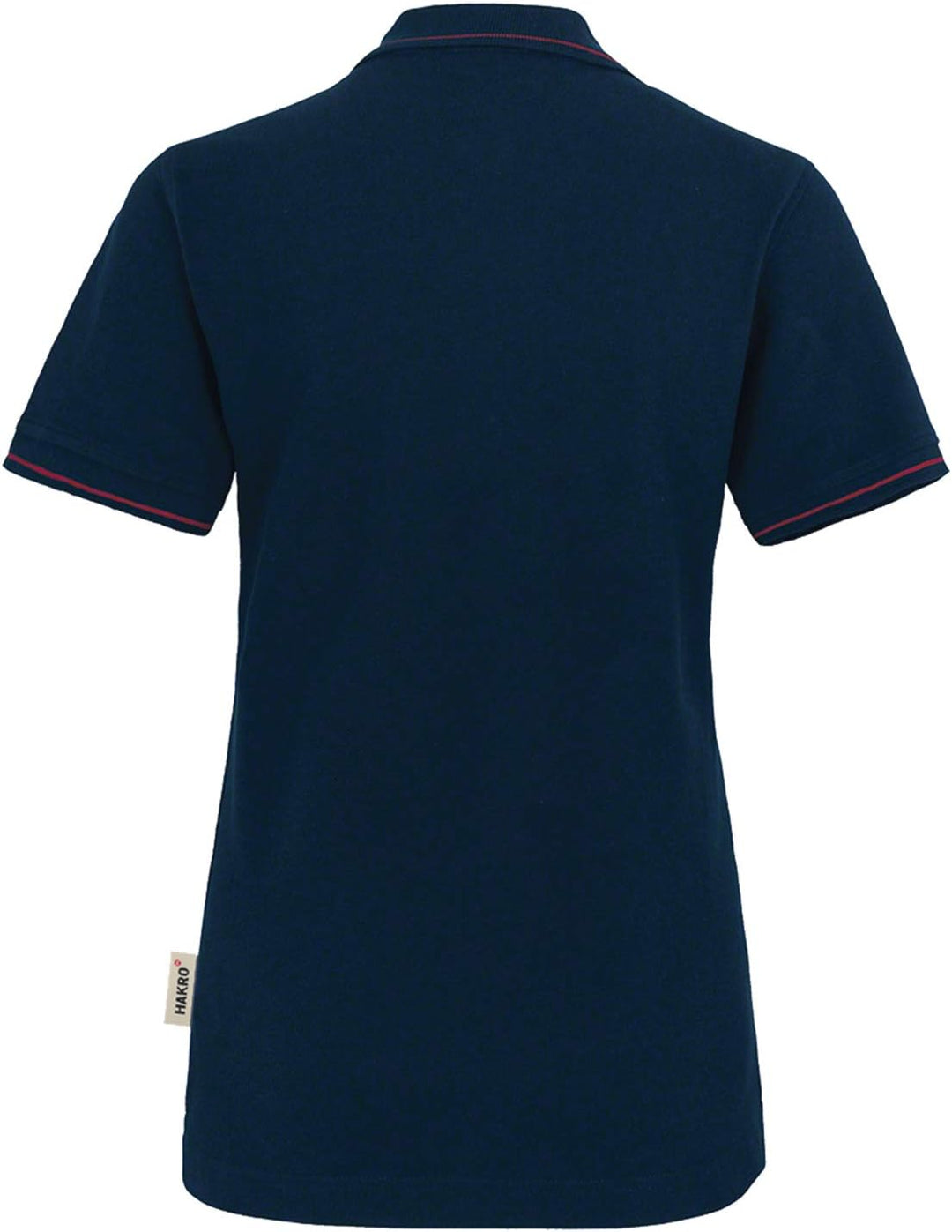 HAKRO Damen Polo-Shirt Casual - 203 - mehrere Farben M Tinte/Rot, M Tinte/Rot