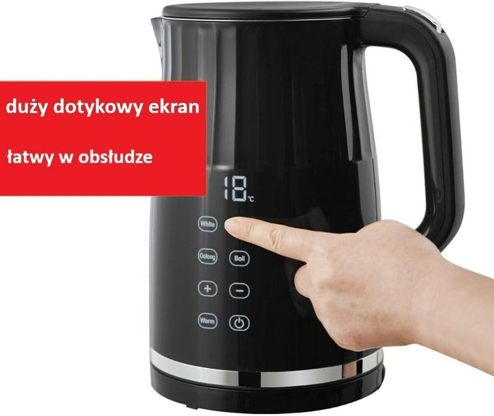 Wasserkocher MR-049 Schwarz Transparent 2200 W 1,7 l