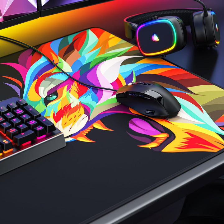 Titanwolf XXXL Übergrösse Mauspad 1200x600mm, Gaming Mousepad Gross,120x60 cm Tischunterlage Large S