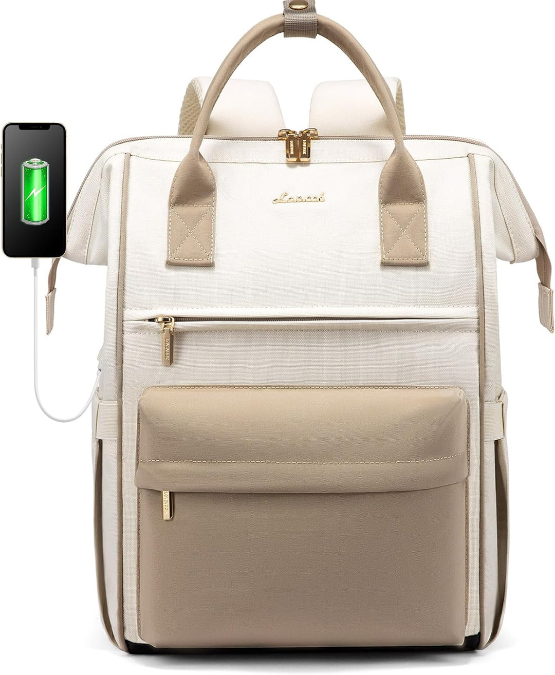 LOVEVOOK Rucksack Damen, 15,6 Zoll Laptop Arbeitstasche Reiserucksack Schulrucksack Gross, Wasserdic