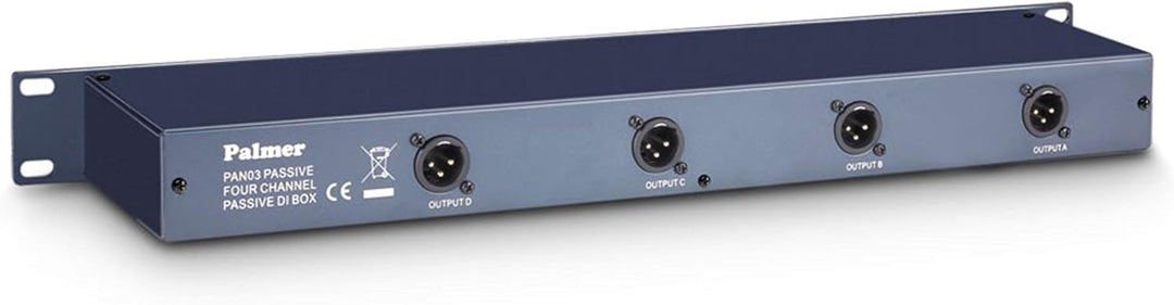 Palmer PAN 03 PASS 19" DI-Box 4 Kanal passiv, 4 Kanal passiv