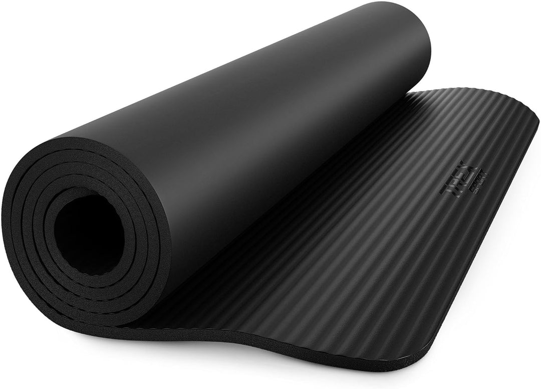 Gymnastikmatte extra dick und weich | Fitnessmatte 190x80x1cm mit Tragegurt | Yogamatte rutschfest S
