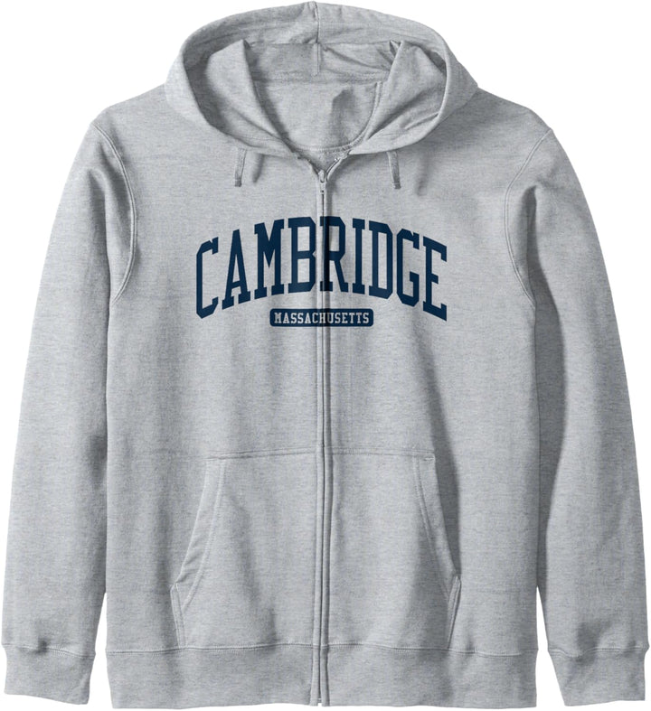 Cambridge Massachusetts MA College University Stil Marineblau Kapuzenjacke
