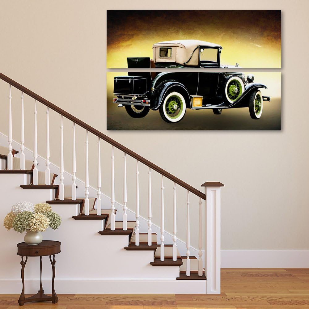 Feeby. Wandbilder - 2 Teile - 60x40 cm - rechteckige Form Bilder Kunstdrucke Deko Panel AUTO, FORD,