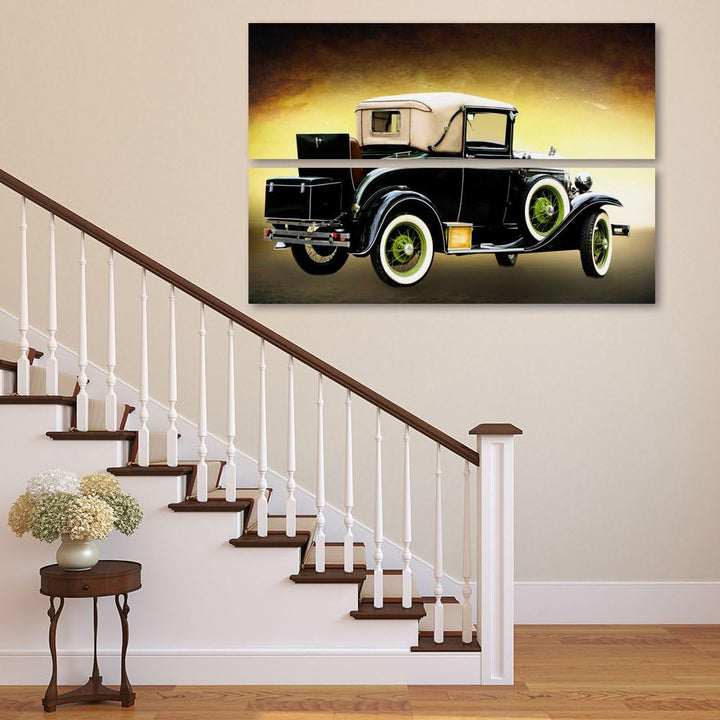 Feeby. Wandbilder - 2 Teile - 60x40 cm - rechteckige Form Bilder Kunstdrucke Deko Panel AUTO, FORD,