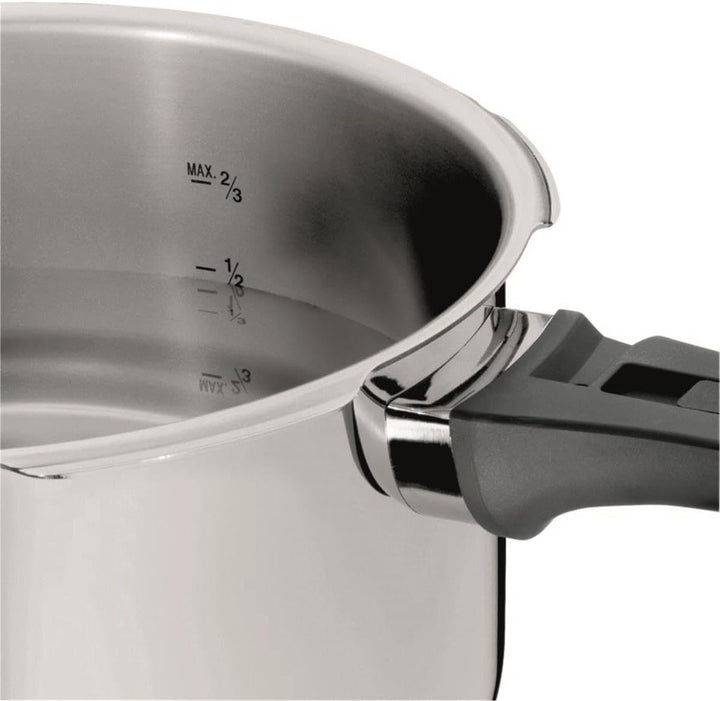 WMF Perfect Plus Schnellkochtopf Set Induktion 2-teilig, Dampfkochtopf 4,5l + 3l, Cromargan Edelstah