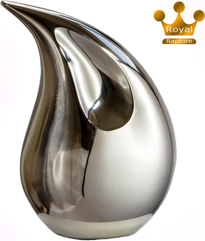 Royal Rapture Cremation Urn for Ashes Human Adult Memorial Funeral Teardrop 8" and 12" Height (12",