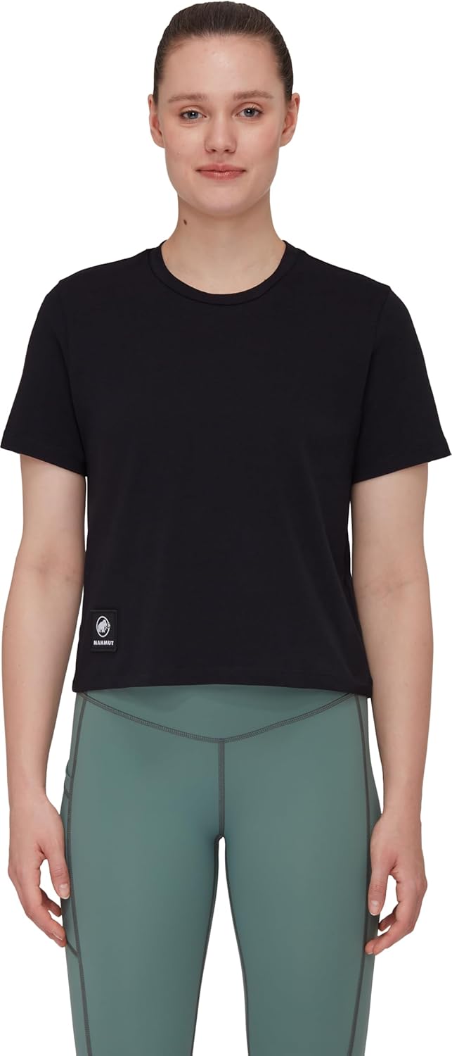 Mammut Damen Massone T-Shirt Cropped Women Patch T-Shirt (1er Pack) XS Schwarz, XS Schwarz