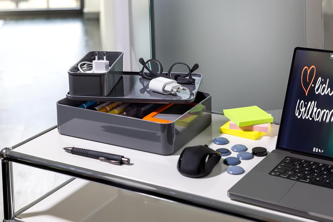 HAN Schubladenbox Allison SMART-ORGANIZER Utensilienbox mit Innenschale und Deckel/Serviertablett, s