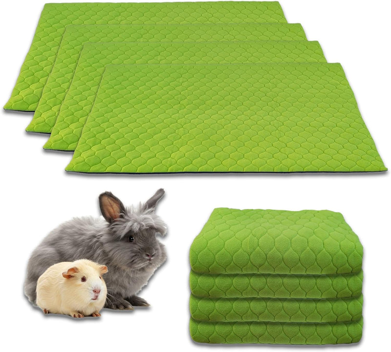 NEO SOLVO 4 Stück Käfigeinlage für Kaninchen und Meerschweinchen - perfekte Einstreu für Innenkäfige