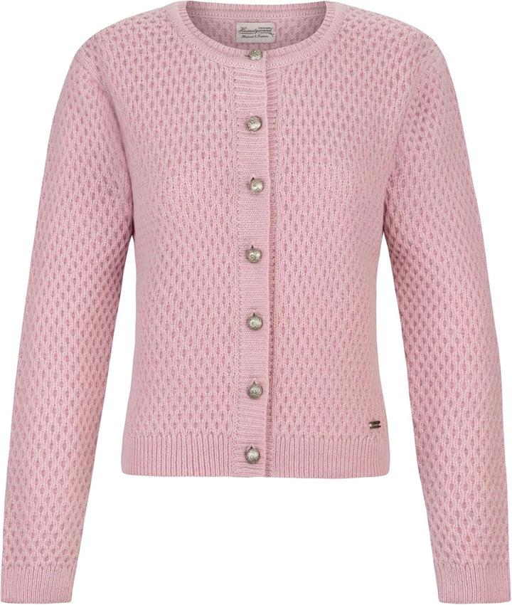 Stockerpoint Juliette Damen Trachtenstrickjacke 38 Rose, 38 Rose