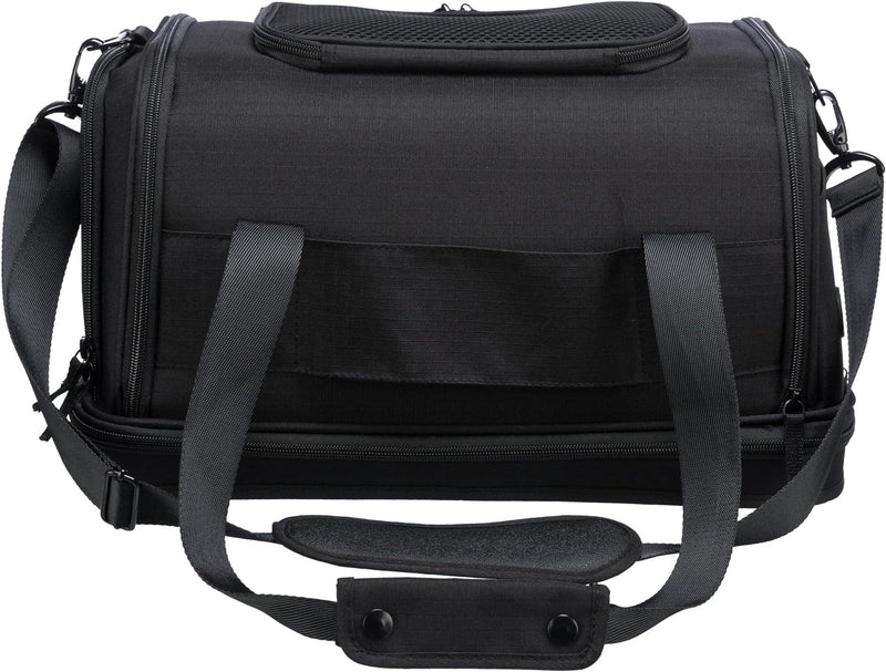 TRIXIE Airline Tasche Plane, Flugzeug Reisetasche Für Hunde, 28 × 25 × 44 cm, Schwarz - 28904