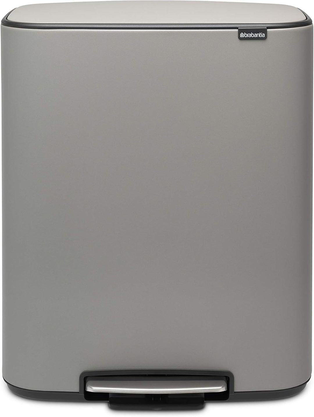 Brabantia 211485 Treteimer Bo, 2 x 30L, Grauer mineralbeton 2 Inneneimer (2 x 30L) Mineral Concrete
