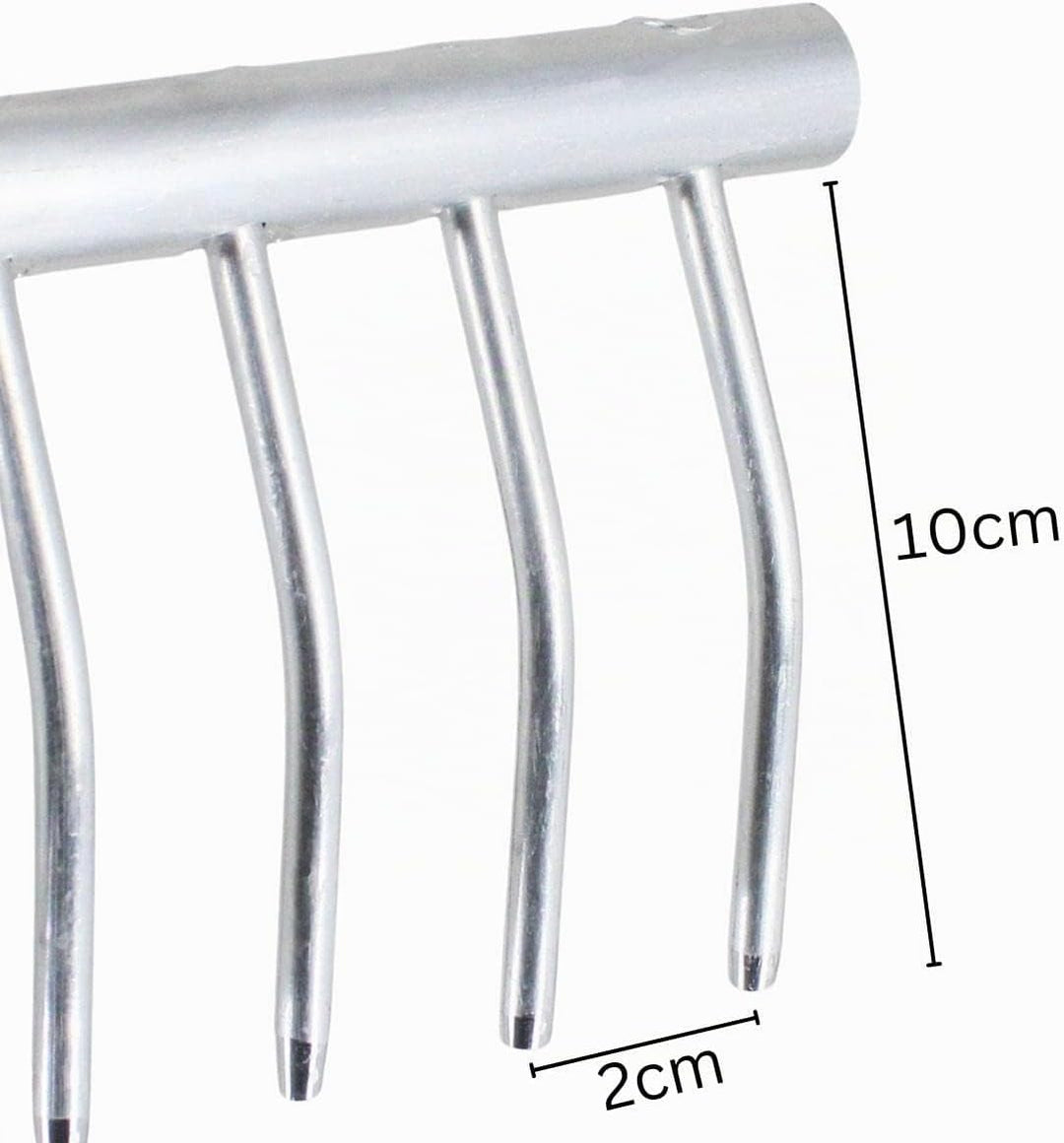 Rekord Rasenrechen (Aluminium) 20 Zinken- Breite: 61,5 cm - ohne Stiel, Laubrechen, Bügelrechen, Rec