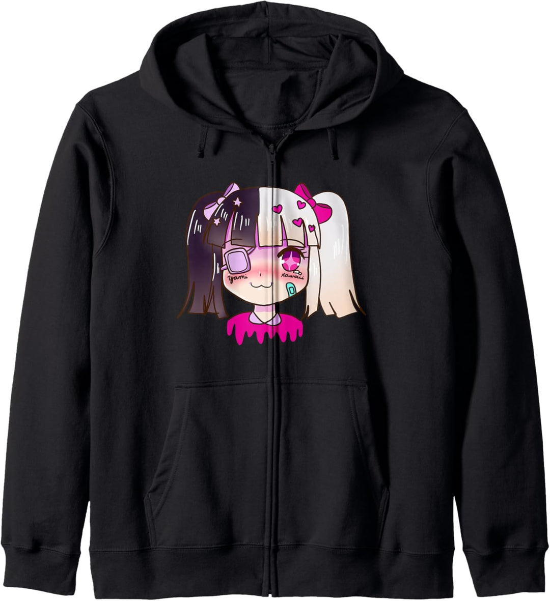 Sad Anime Girl Pastel Goth Yami Kawaii Kapuzenjacke