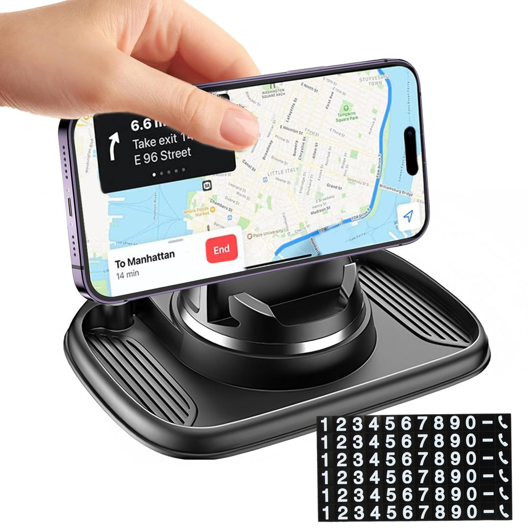 360° Drehbar Kfz-Handyhalterung, Universal Halterung Auto Silikon, Non-Slip Multifunktionales Telefo