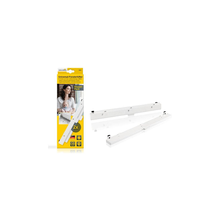 Schellenberg 46601 Universal-Fensterlüfter Passivlüftung für den Fensterflügel, Starterset/Doppelpac