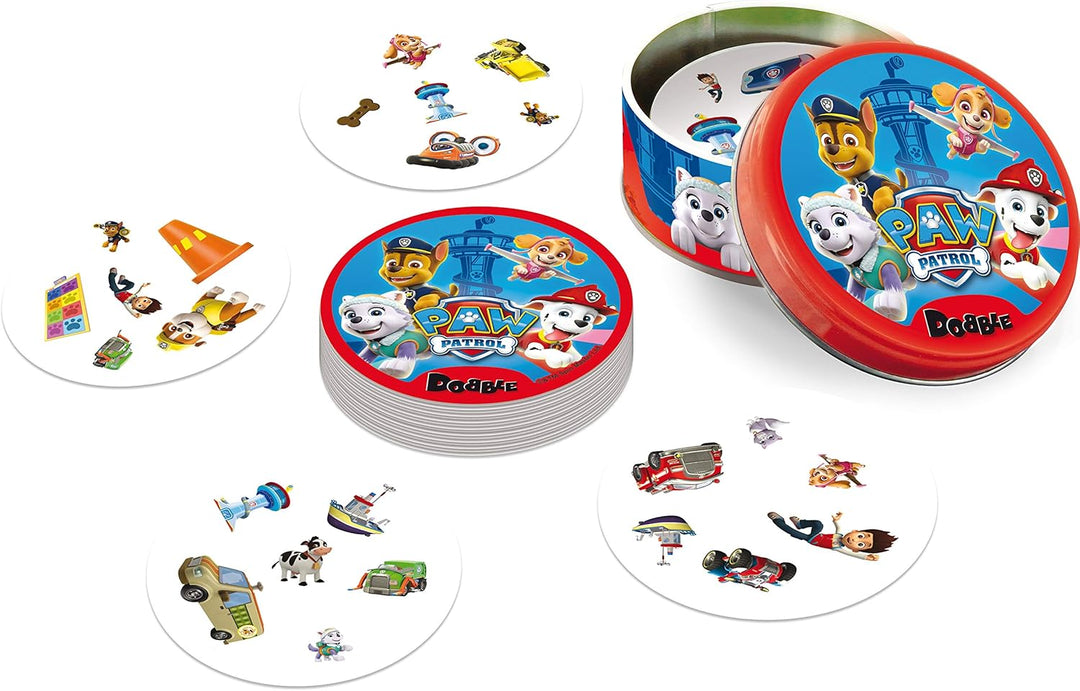 Zygomatic, Dobble Paw Patrol, Kinderspiel, Kartenspiel, 2-5 Spieler, Ab 4+ Jahren, 10+ Minuten, Deut