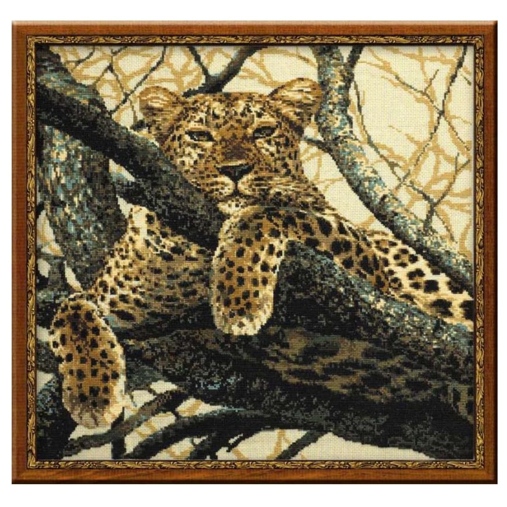 Riolis Leopard Counted Cross Stitch Kit-23.5"X23.5" 10 Count