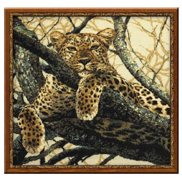 Riolis Leopard Counted Cross Stitch Kit-23.5"X23.5" 10 Count