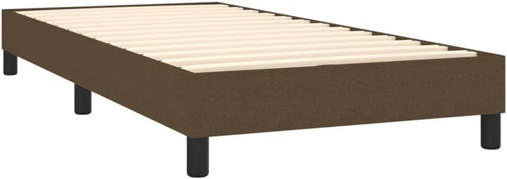 vidaXL Boxspringbettgestell Dunkelbraun 80x200 cm Stoff Dunkelbraun 25 cm/ 80 x 200 cm, Dunkelbraun