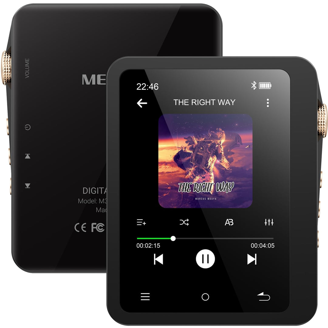 MECHEN 128GB Hi Res MP3 Player mit Bluetooth 5.3, Verlustfreier Hochauflösender Digitaler Ton, DSD D