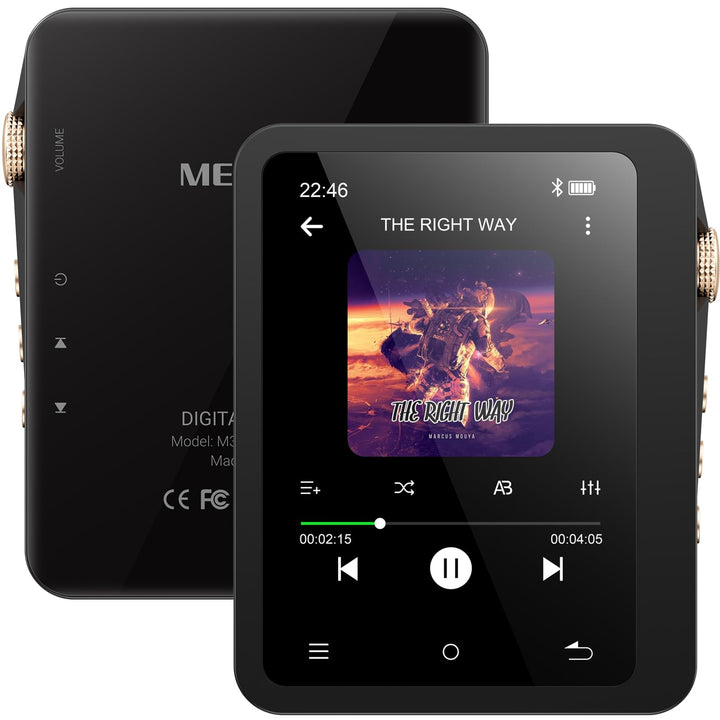 MECHEN 128GB Hi Res MP3 Player mit Bluetooth 5.3, Verlustfreier Hochauflösender Digitaler Ton, DSD D
