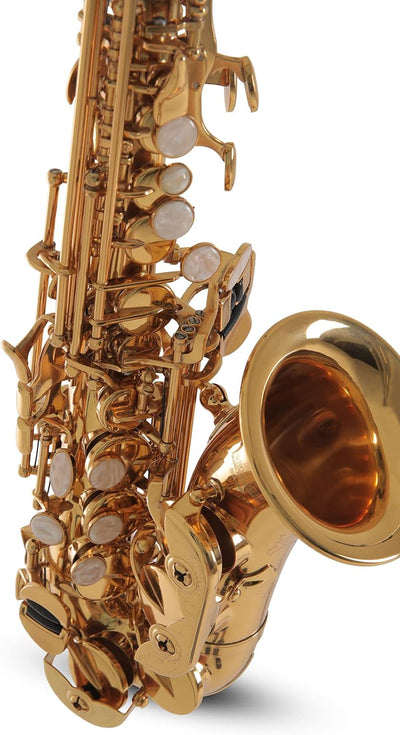 Roy Benson Bb Sopran Saxophon MODEL SG-302 gebogen lack., inkl. Etui, SG-302