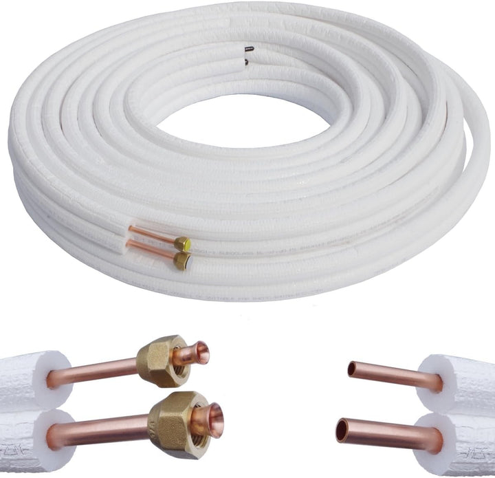Kolor Kältemittelleitung Kupferrohr 1/4" 3/8" 1m bis 25m Klimaanlage Wärmepumpe R32 R410A R470C Kupf