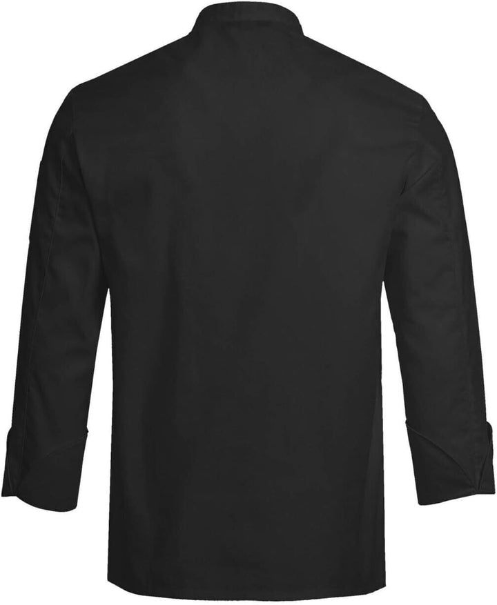 GREIFF Gastro Moda Herren Cuisine Basic Kochjacke Regular Fit Modell 5580 5XL Schwarz, 5XL Schwarz
