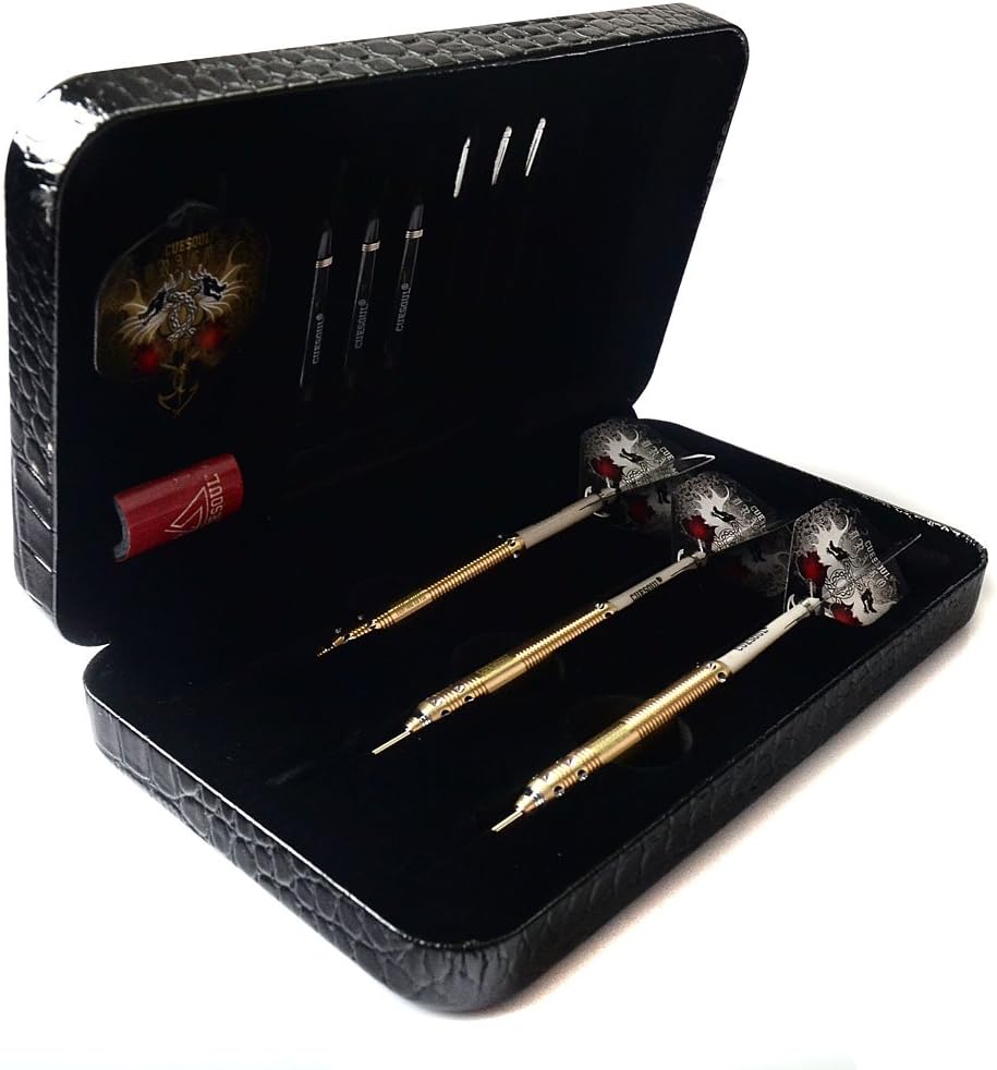 CUESOUL Dragon Deluxe Messing Steel Dartpfeile, 21 Gramm J2107 25 Gramm, J2107 25 Gramm