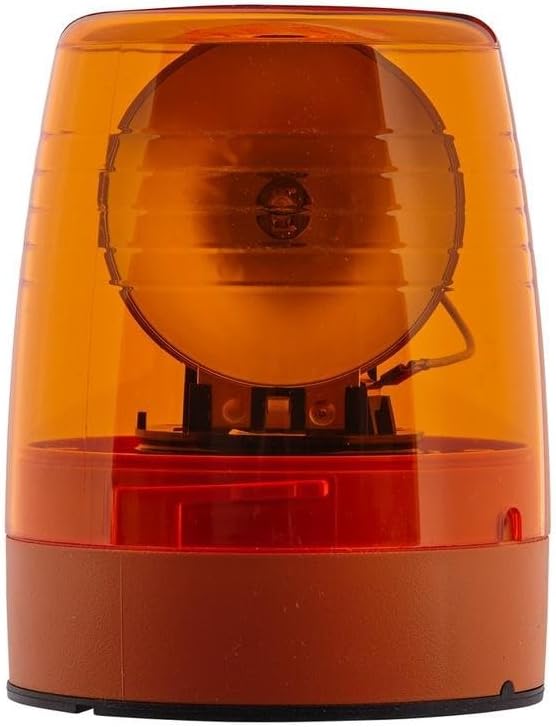 HELLA - Halogen-Rundumkennleuchte - KL JuniorPlus - 12V - gelb - Anbau/geschraubt - Stecker: Flachst