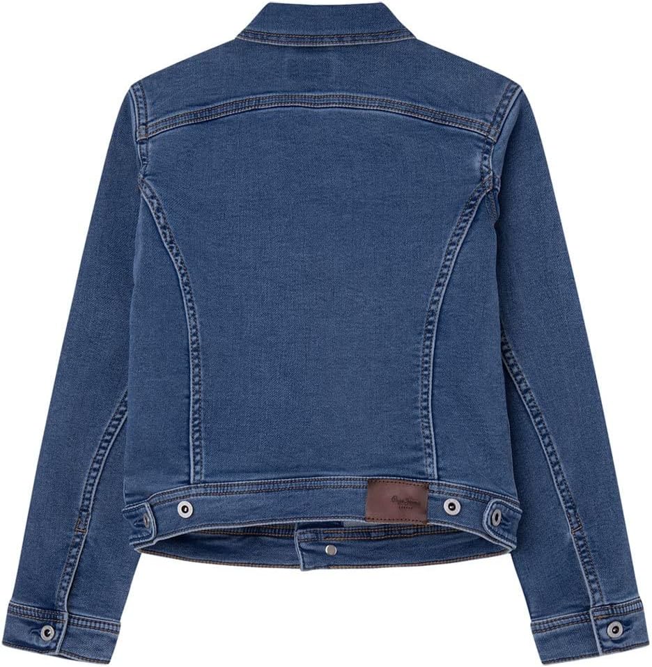 Pepe Jeans Mädchen New Berry Denim Jacket 8 Jahre Blue (Denim-JR7), 8 Jahre Blue (Denim-JR7)