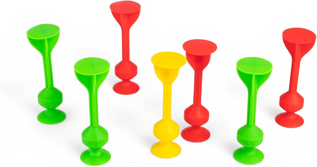 TOSSIT Spiel Saugnapf Darts, Indoor Outdoor Drinnen Draussen, Boccia, Petanque, Wurfspiel, Nachhalti