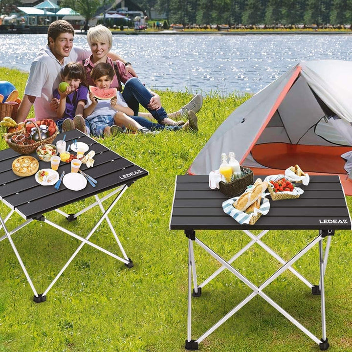 Ledeak Tragbar Klapptisch, Aluminium Campingtisch Ultra Leichte mit Tasche, Leicht zu tragen, klappb