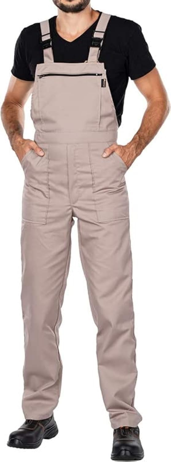 Mazalat Lange Latzhose mit Multifunktionstaschen Berufsbekleidung für Handwerker, Maurer, Dachdecker