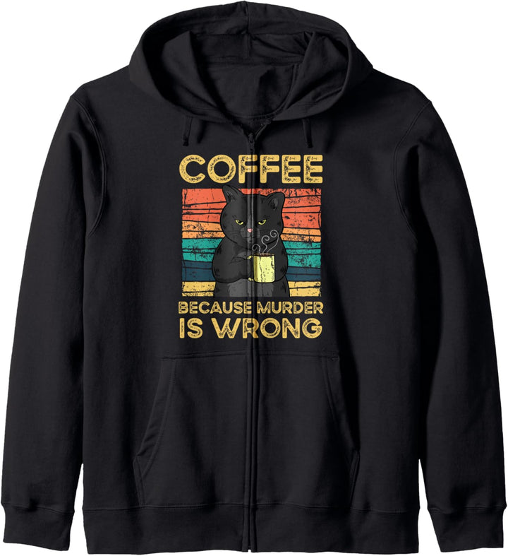 Coffee Because Murder Is Wrong Kapuzenjacke