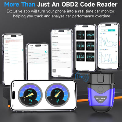 AUTOPHIX 3610 OBD2 Bluetooth Diagnosegerät Kompatibel mit VW Audi Skoda Seat All-System OBD2 Scanner
