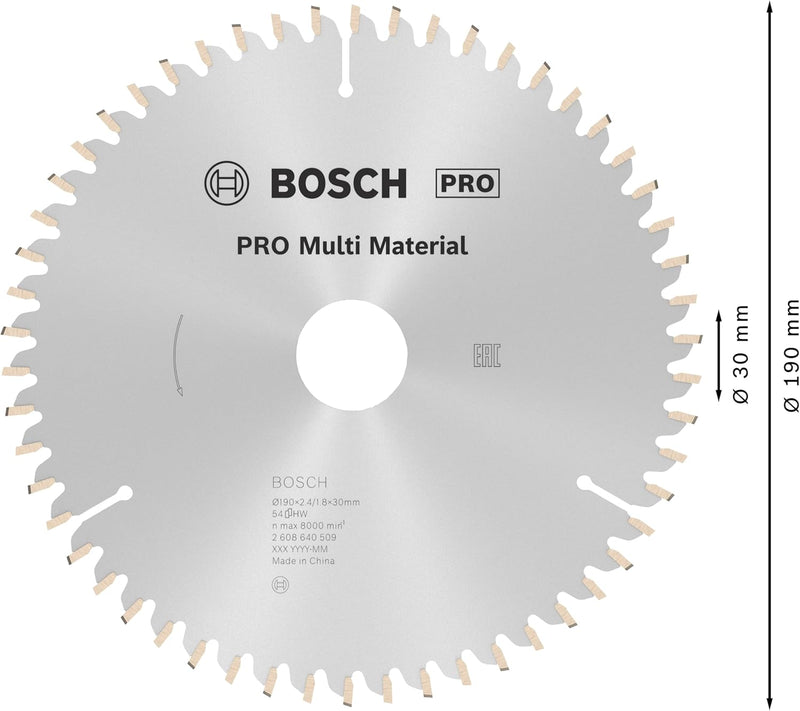 Bosch Accessories Bosch Professional 1x Kreissägeblatt Multi Material (für Multimaterial, Sägeblatt