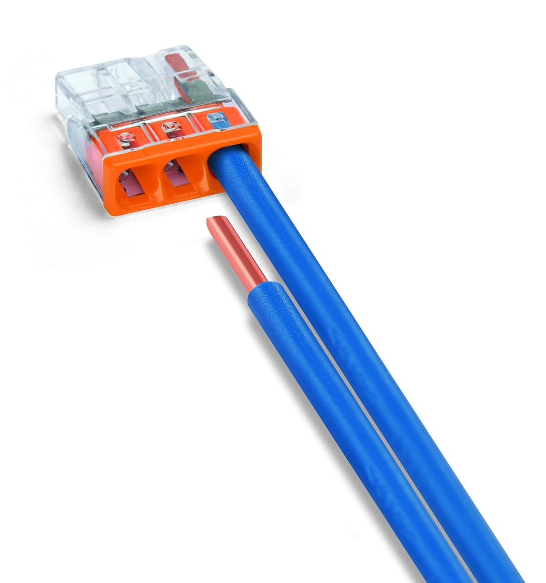 WAGO Klemme, 3-Leiter, Verbindungsdosenklemmen, 2273-203 (100 Stück), Orange, 3er Pack Orange 100 St