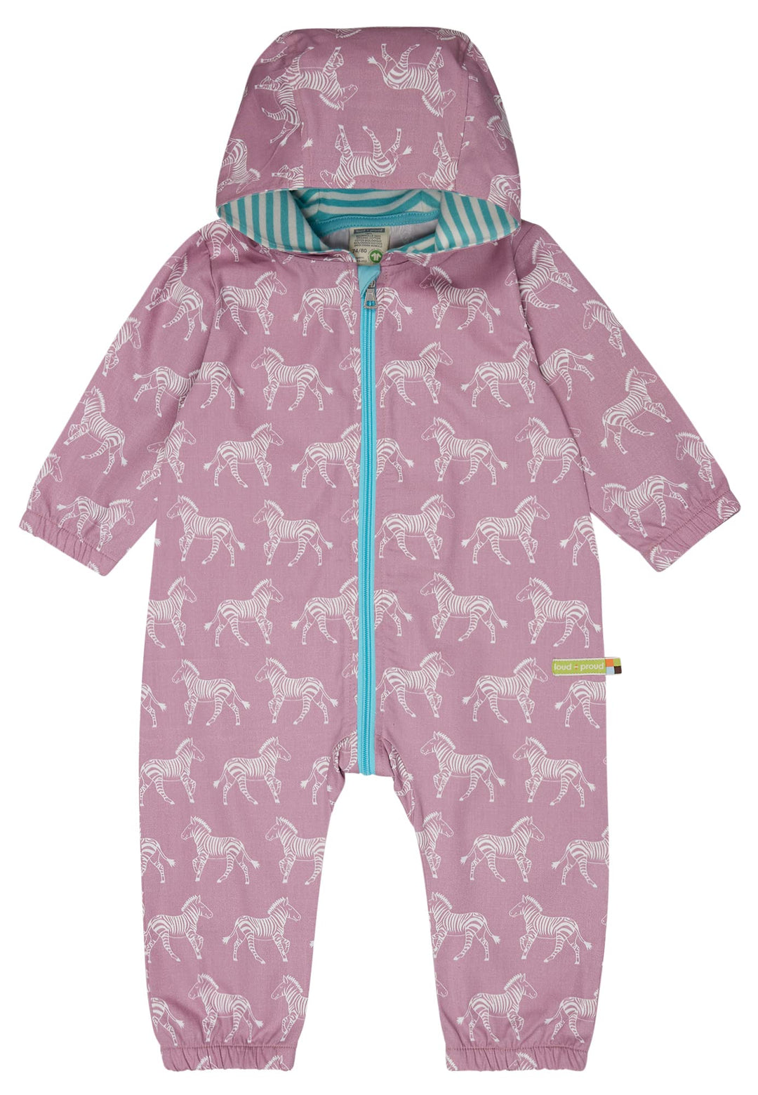 loud + proud Baby-Mädchen Outdoor, GOTS Zertifiziert Overall 62-68 Aster, 62-68 Aster