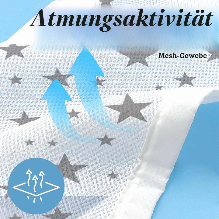 WYSWYG® Atmungsaktive Babybett Umrandungen für Sicherheit &amp; Komfort, Premium Bettumrandung Babybett