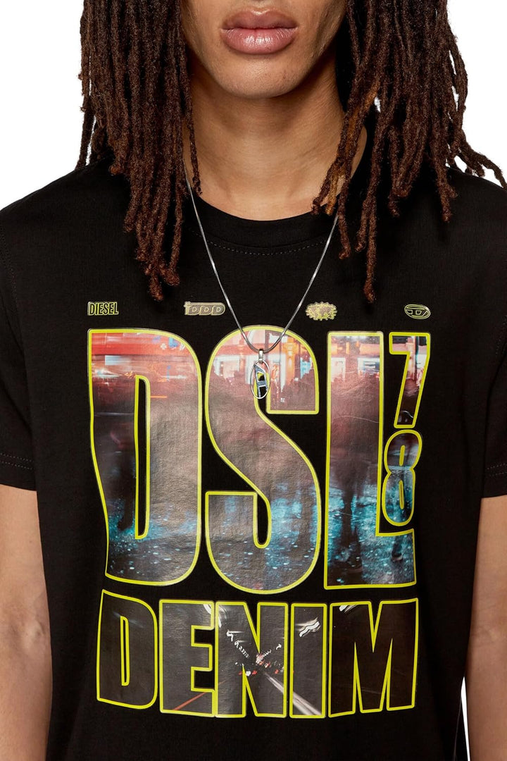 Diesel Herren T-Shirt L 900-0 Catm, L 900-0 Catm