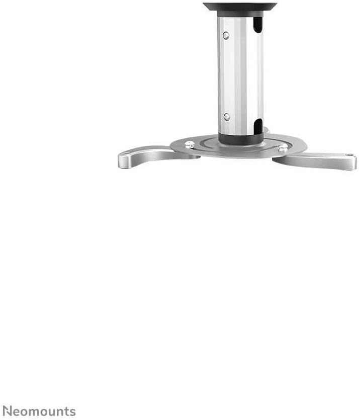 Neomounts by Newstar BEAMER-C80 Deckenhalterung (Höhe 8 cm bis 15 cm) für Projektor Silber Silber He