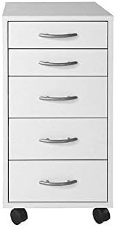 FMD Möbel, 336-001E Freddy Beistellcontainer,melaminharz beschichtete ppanplatte, weiss, masse 33.0