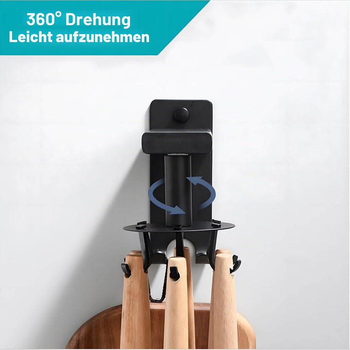 Selbstklebender Küchenutensilienhalter, Spatel und Schneidebrett Hakenleiste, Küche Organizer Aufhän